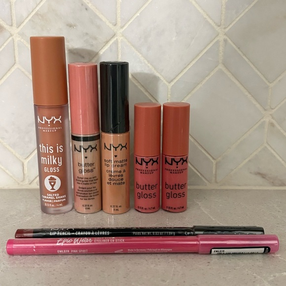 NYX Lip Cream Gloss & Liner Collection (Limited Shades) Pinks and Creams